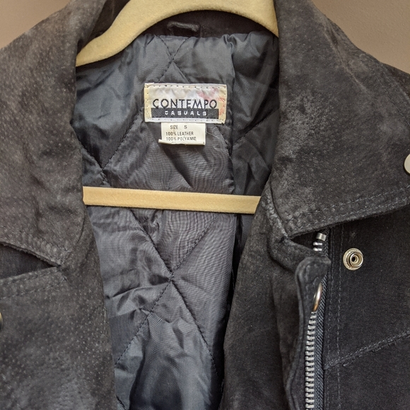Vintage suede biker jacket - Picture 8 of 8